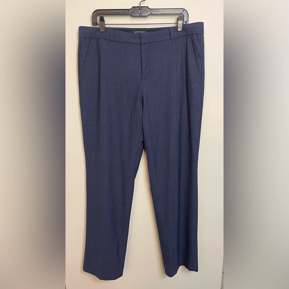 Banana Republic Women’s Ryan Wool Trousers Pant Casual Dress Size 14.